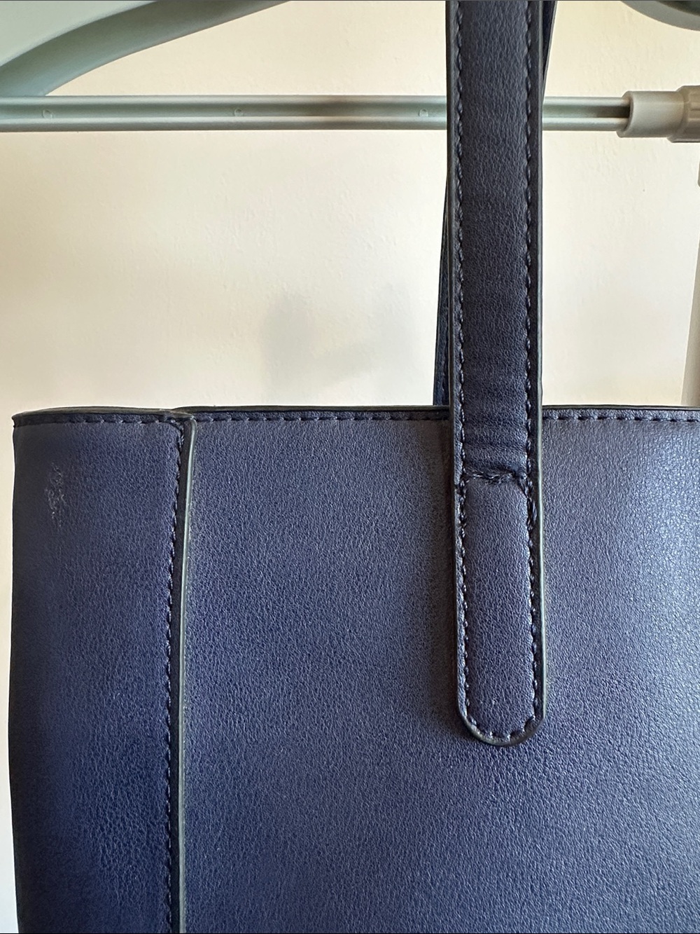 BCBGeneration Navy Tote with Gold Accent - Picture 3 of 13